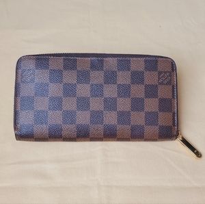 Louis Vuitton Damier Ebene Zippy Long Wallet